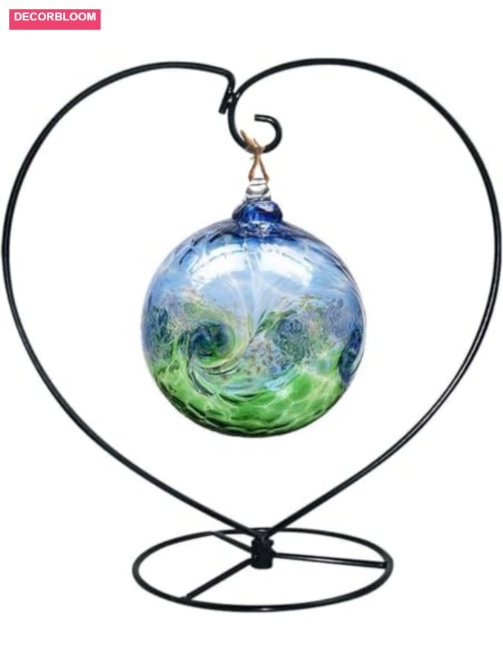Iron Ornament Display Stand Hanging Plant Holder 9" Tabletop Decor